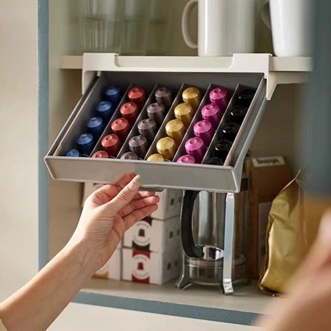 ที่ใส่แคปซูลกาแฟ กล่องเก็บแคปซ - Coffee Equipment Organizer บทวิจารณ์และราคา