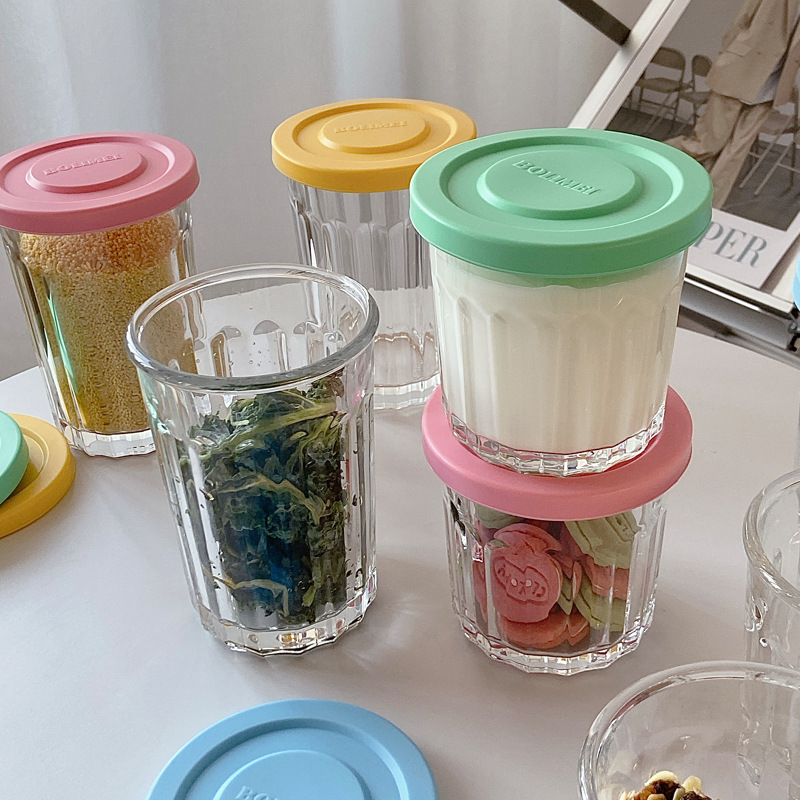 สีแก้วปิดผนึกถังเก็บกล่องขนมขบ - Coffee Equipment Organizer บทวิจารณ์และราคา