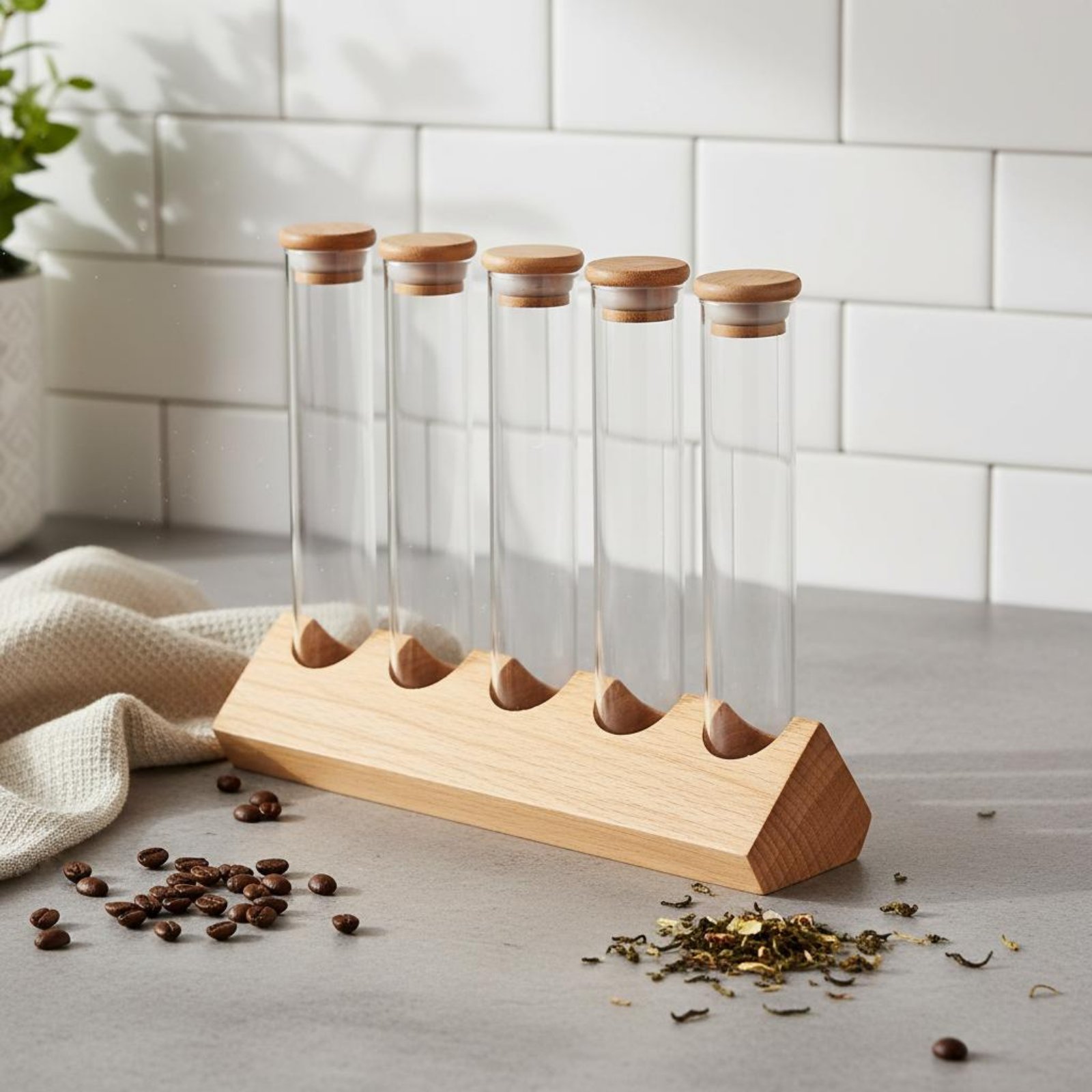 ชุดภาชนะแก้วทรงกระบอกพร้อมขาตั - Coffee Equipment Organizer บทวิจารณ์และราคา