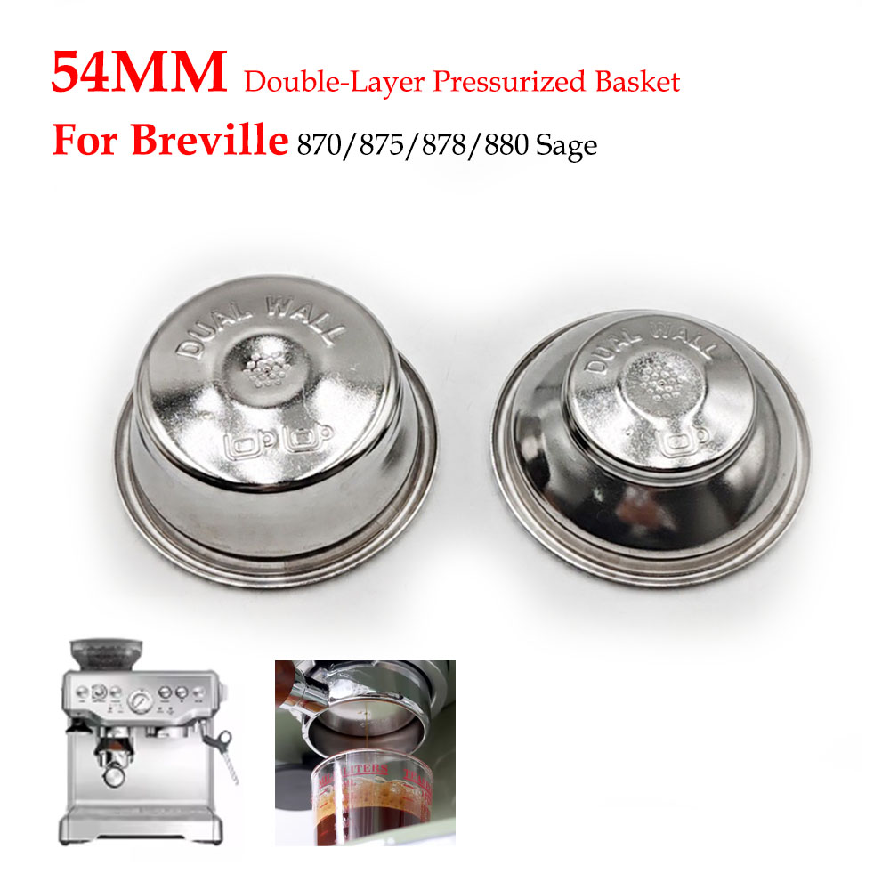 54 มม.Dual-Layer แรงดันตะกร้าก - Coffee Equipment Filter บทวิจารณ์และราคา