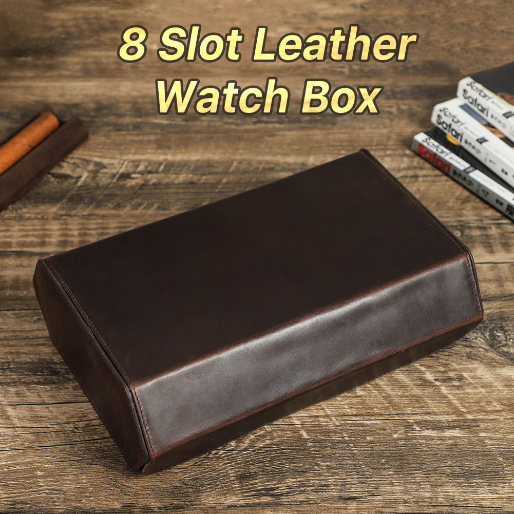 กล่องเก็บนาฬิกาหนังแท้สุดหรู 8 - Coffee Equipment Organizer บทวิจารณ์และราคา